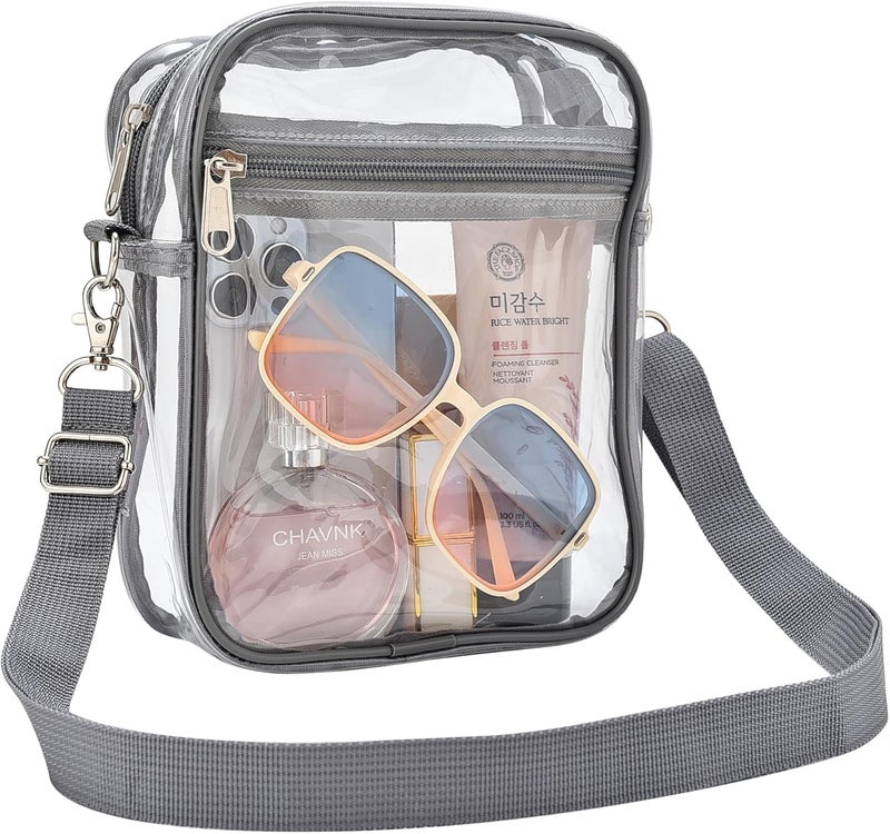 Busiuw Clear Bag for Stadium Events Small Mini Clear Purse Bag for Stadium Concerts Sports Events Festivals - Image 1